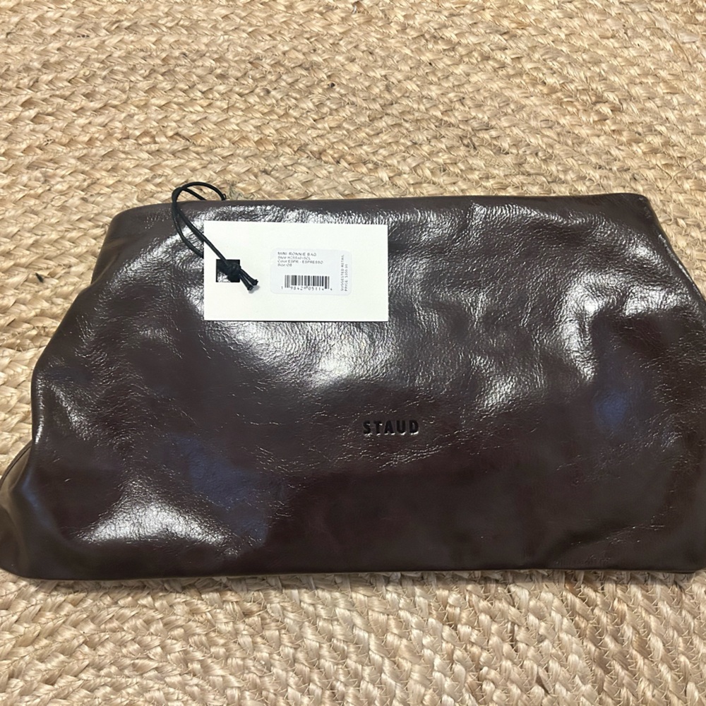 NWT • STAUD mini Ronnie bag in Espresso leather - Picture 14 of 16